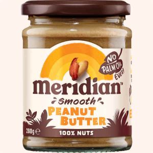 MERIDIAN SMOOTH PEANUT BUTTER NAS 280G X 6