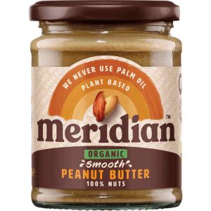 MERIDIAN ORGANIC PEANUT BUTTER SMOOTH NAS 280G X 6