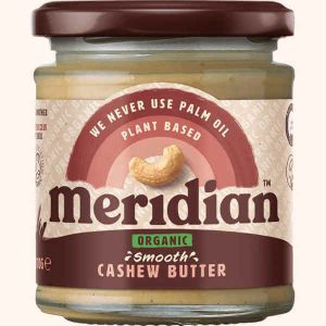 MERIDIAN ORGANIC SMOOTH CASHEW NUT BUTTER 170G X 1