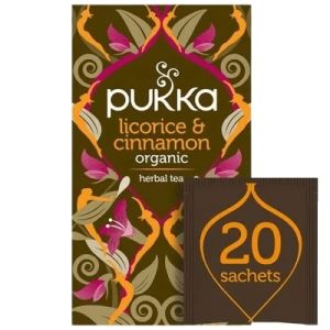 PUKKA LICORICE & CINNAMON TEA BAGS 4 X 20