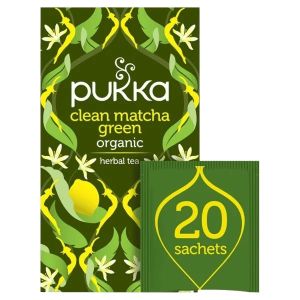PUKKA CLEAN MATCHA GREEN TEA BAGS 4 X 20