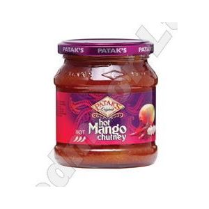 PAT  HOT MANGO CHUTNEY 6X340G