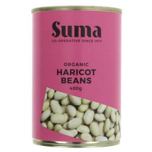 SUMA ORGANIC HARICOT BEANS 425G