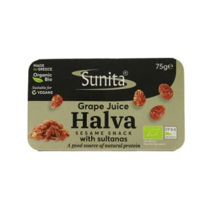 SUNITA ORGANIC GRAPE JIUCE & SULTANA HALVA 1 X 75G