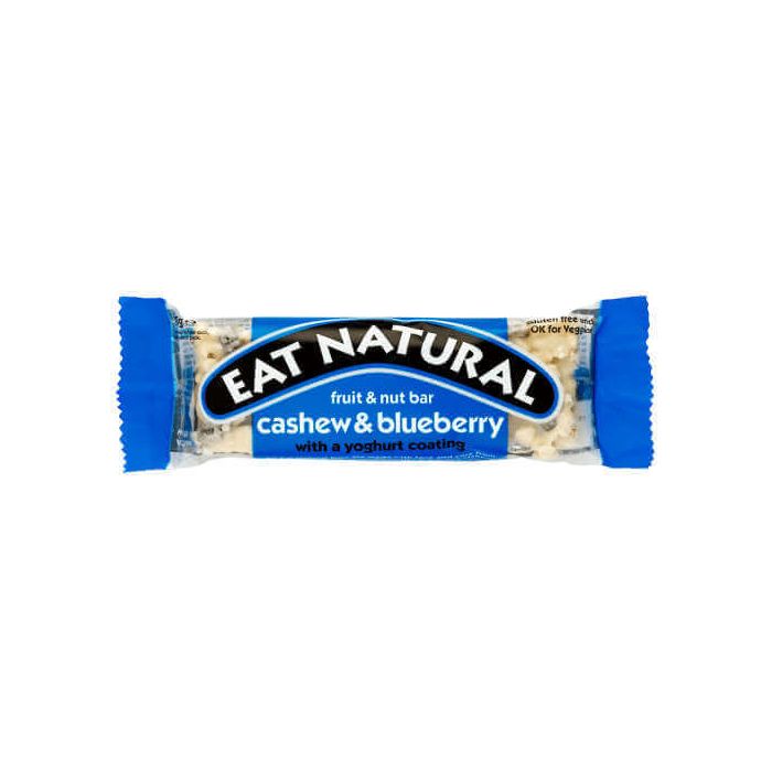 EAT NATURAL CASHEW & BLUEBERRY BAR - YOGHURT COATING 12X45G