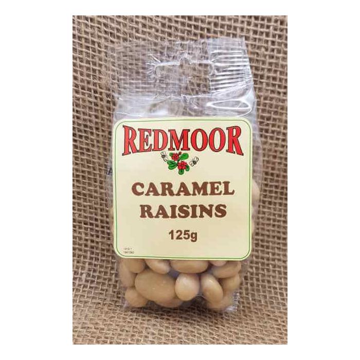 CARAMEL RAISINS 125G