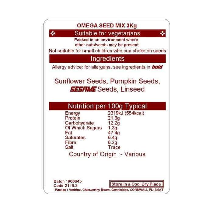 OMEGA SEED MIX 3KG