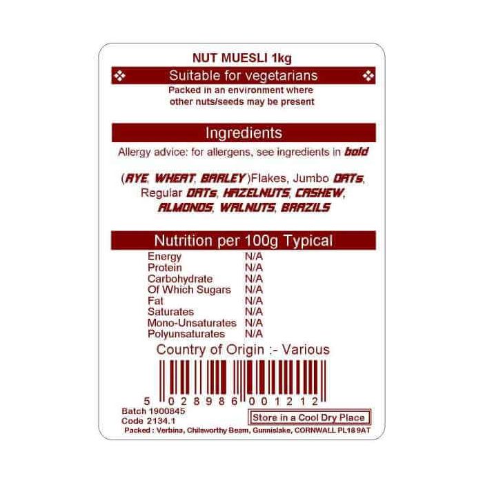 NUT MUESLI 1KG