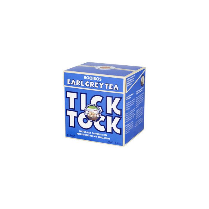 TICK TOCK EARL GREY ROOIBOS TEA 40 BAGS X 4