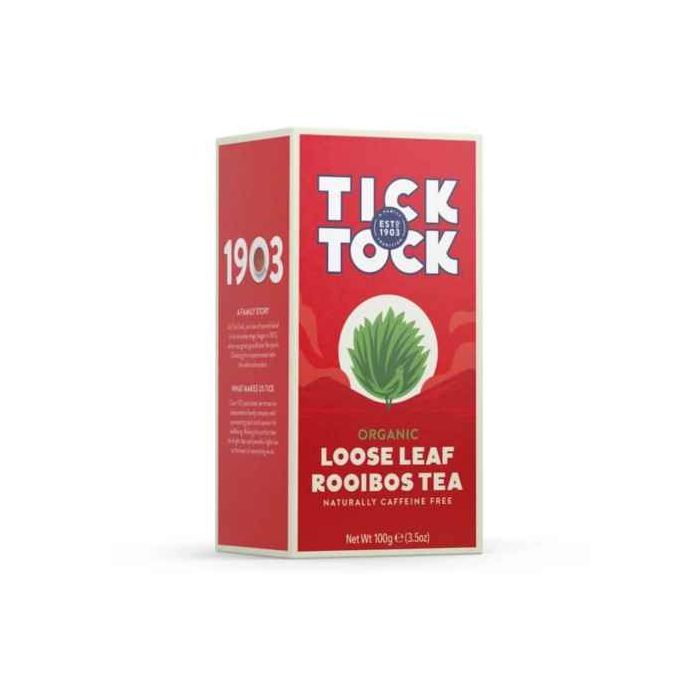 TICK TOCK ROOIBOSCH ORG TEA LOOSE 6X100G
