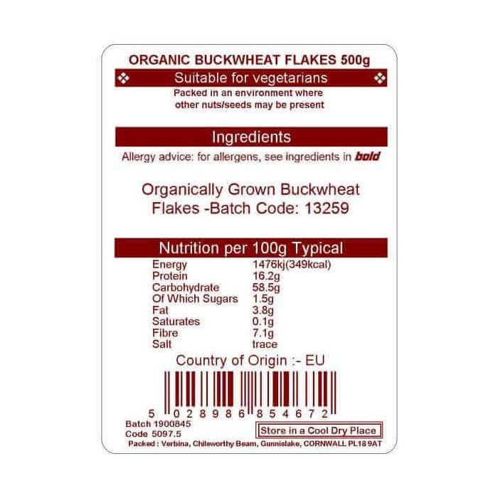 BUCKWHEAT FLAKES ORG. 500G