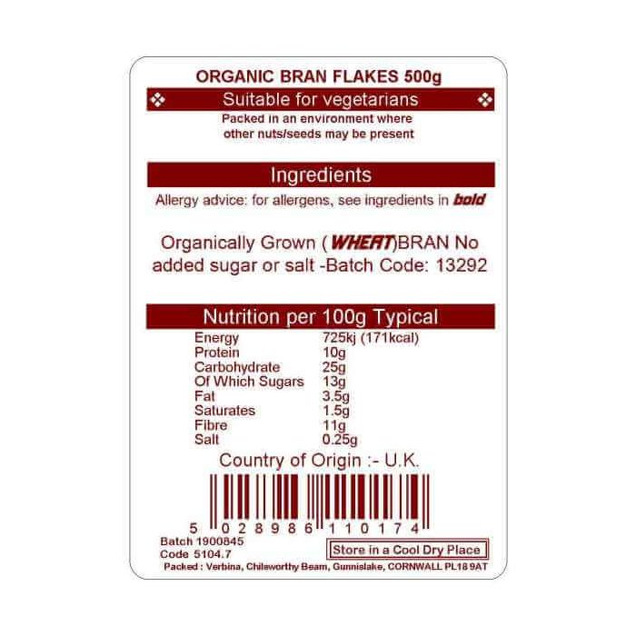 BRAN FLAKES ORG 500G