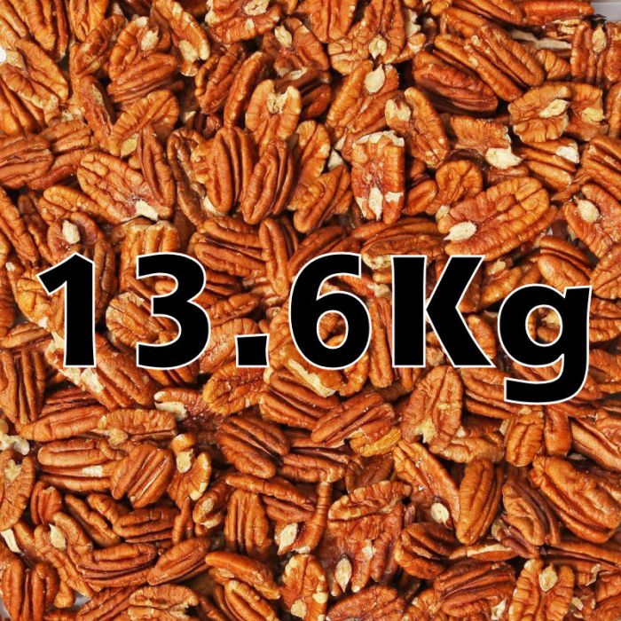 PECAN HALVES ORG 13.6KG