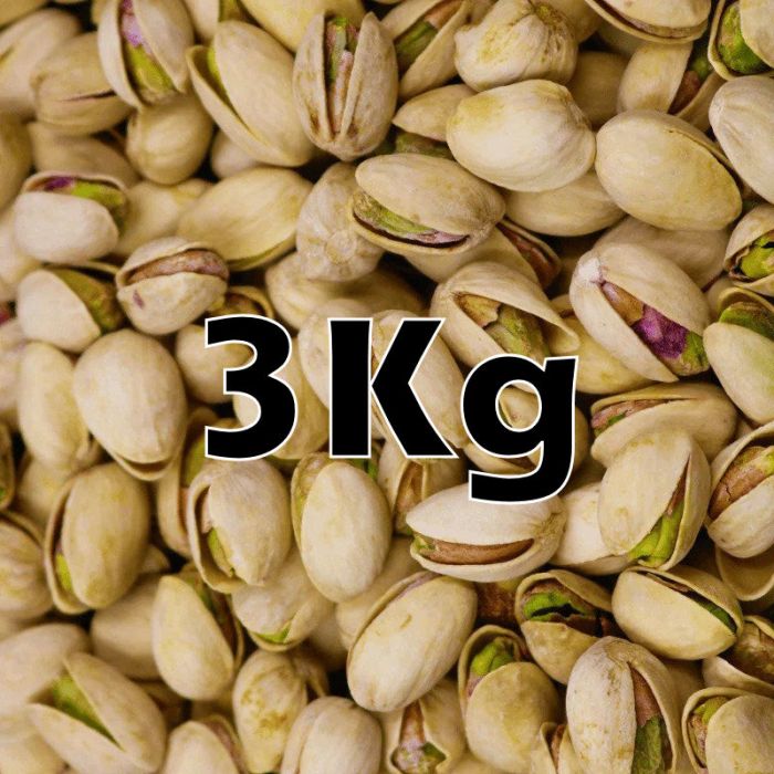 PISTACHIOS ROASTED ORG 3KG