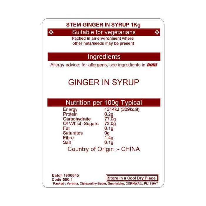 STEM GINGER IN SYRUP KG