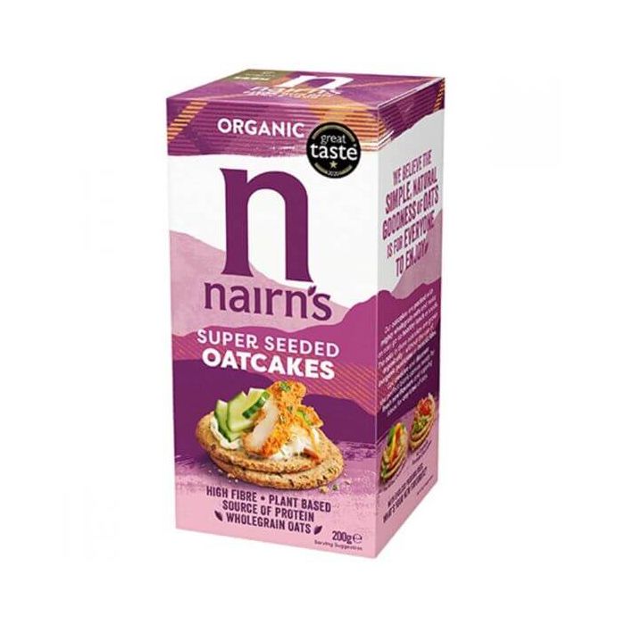 NAIRNS SUPER SEEDED OATCAKE - ORGANIC 1 X 200G