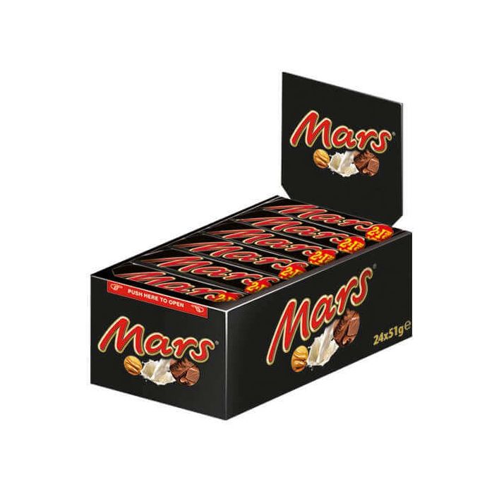 MARS BAR 24 X 51GM