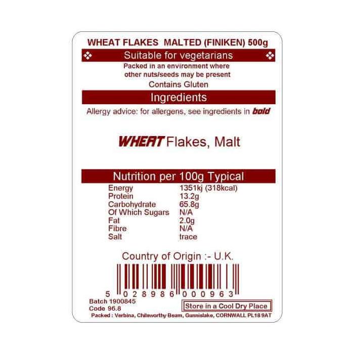 WHEAT FLAKES MALTED FINKEN 500G