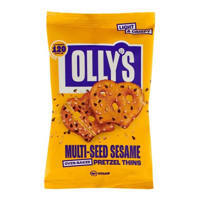 OLLYS PRETZEL THINS MULTISEED SESAME 35G X 10