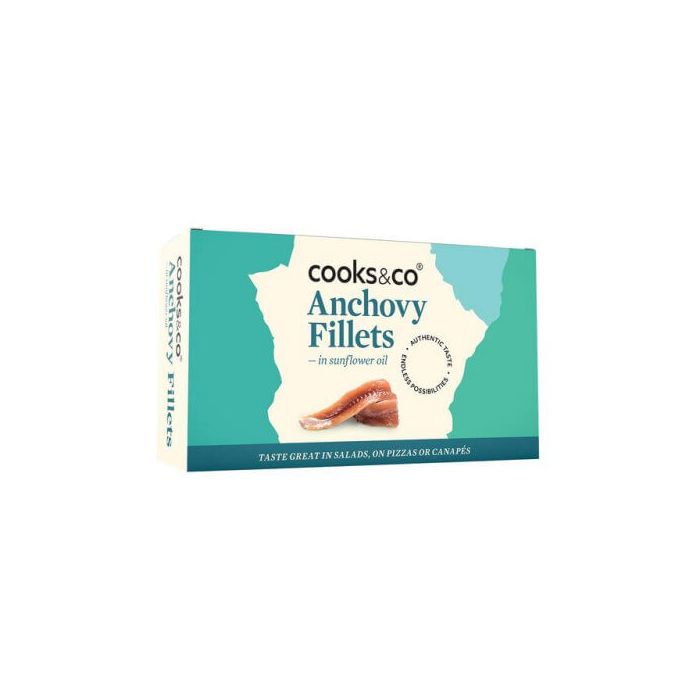 COOKS&CO ANCHOY FILLETS IN SUNFLOWER OIL 10X50G