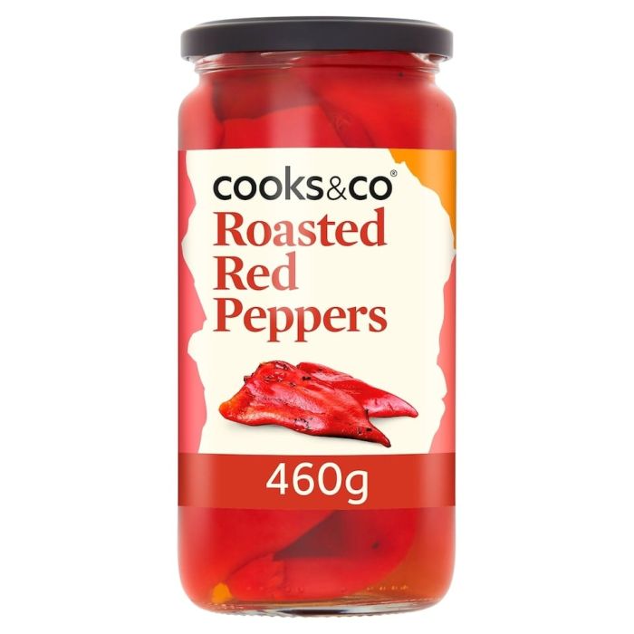 COOKS & CO ROASTED RED PEPPERS 6 X 460G