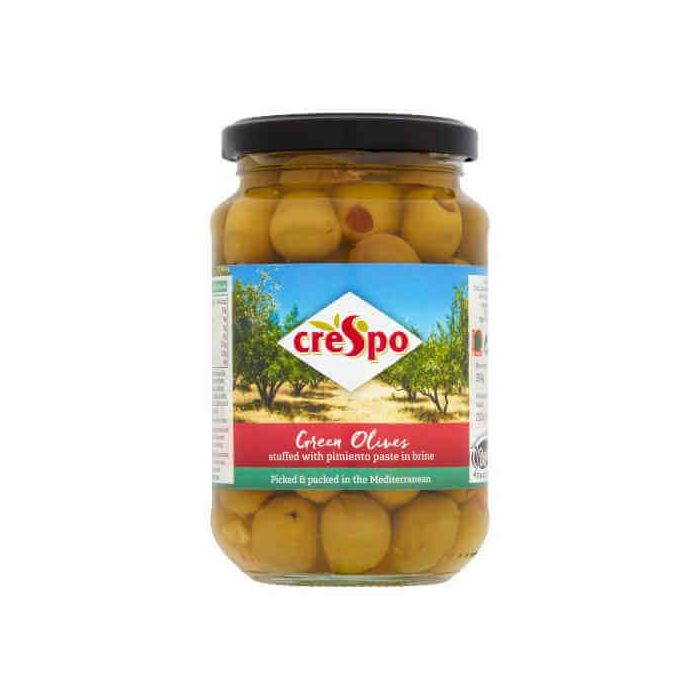 JAR - CRESPO GREEN OLIVES + PIMIENTO 6X198G