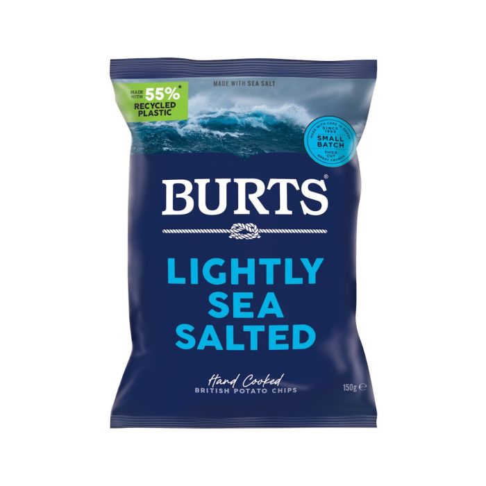 BURTS LIGHT SALT 10 X 150G (WHITE)