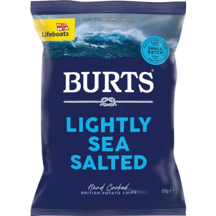 BURTS LIGHT SALT 10 X 150G (WHITE)