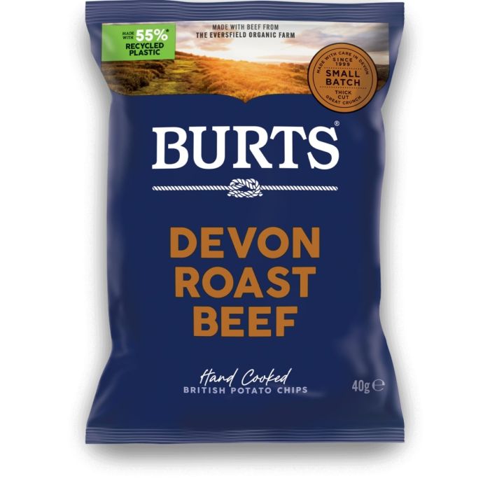 BURTS DEVON ROAST BEEF  20 X 40G (PINK)