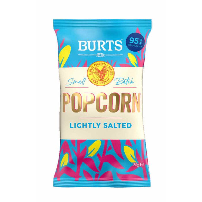 BURTS LIGHTLY SALTED POPCORN 24X20G