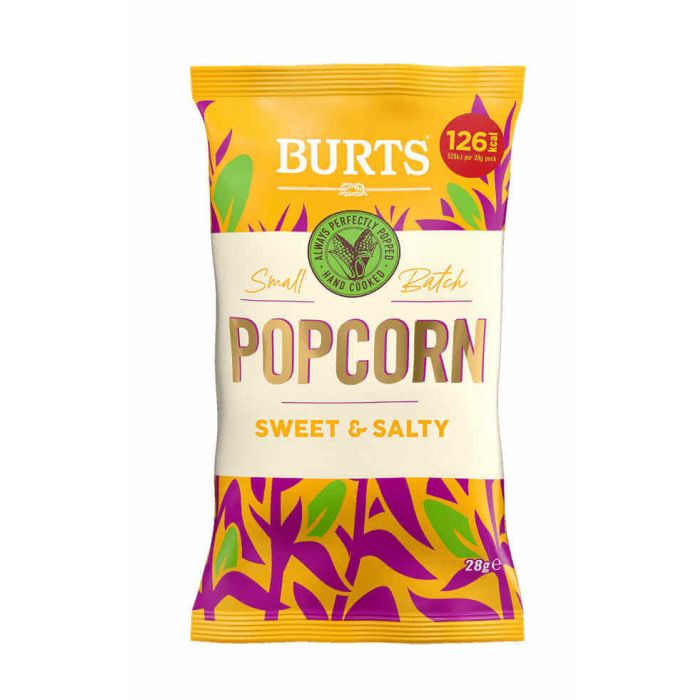 BURTS SWEET & SALTY POPCORN 24X20G