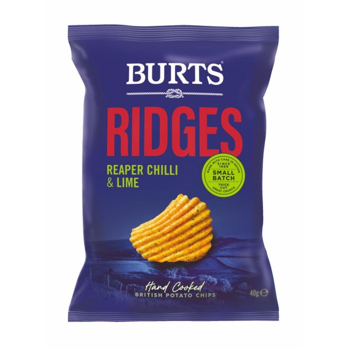 BURTS RIDGES REAPER CHILLI & LIME 20 X 40G