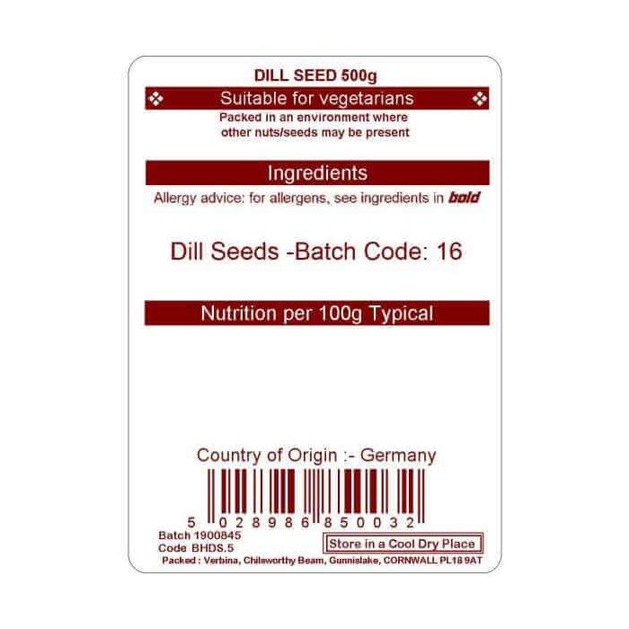 DILL SEEDS 500G