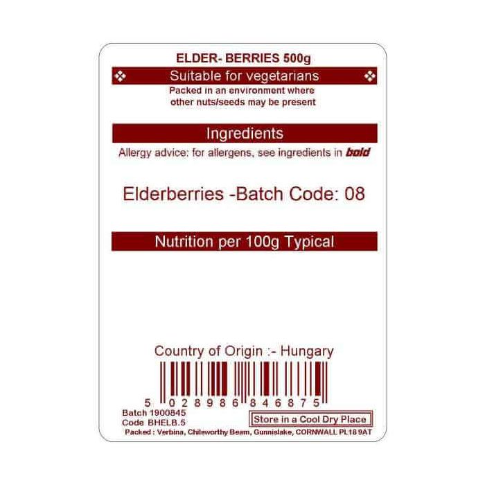 ELDERBERRIES   500G