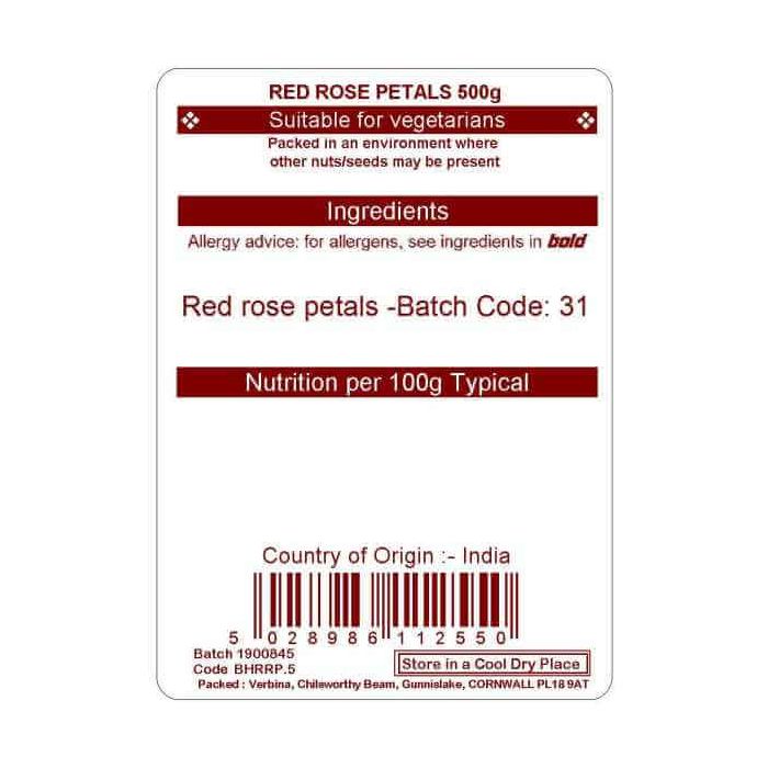 RED ROSE PETAL 500G