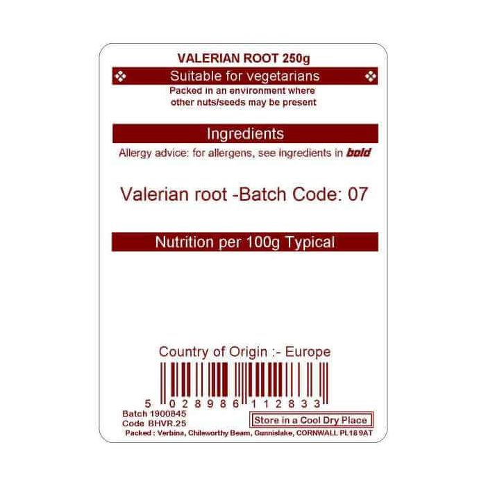 VALERIAN ROOT CUT 250G