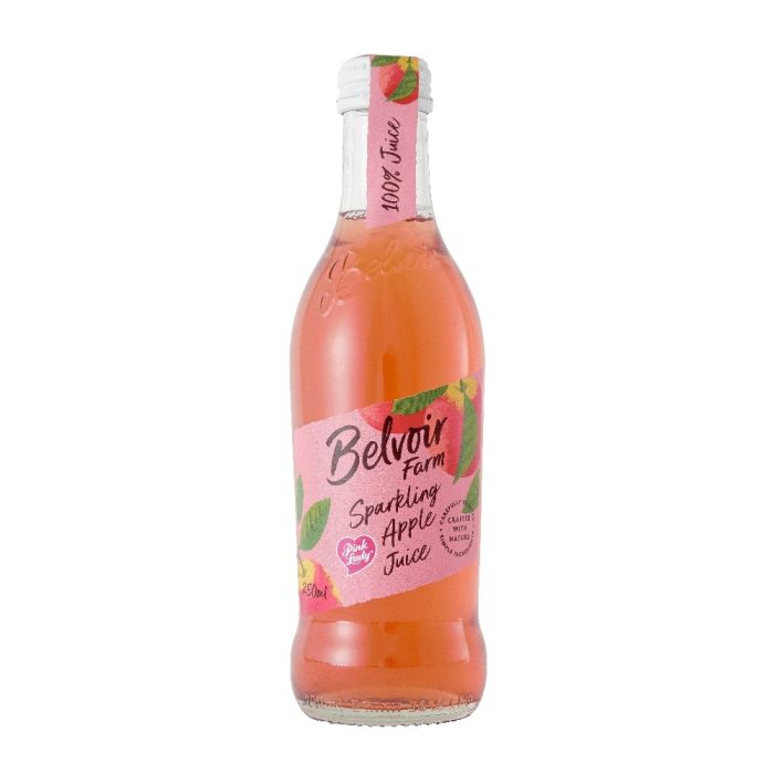 BELVOIR SPARKLING PINK LADY APPLE JUICE 12X250ML