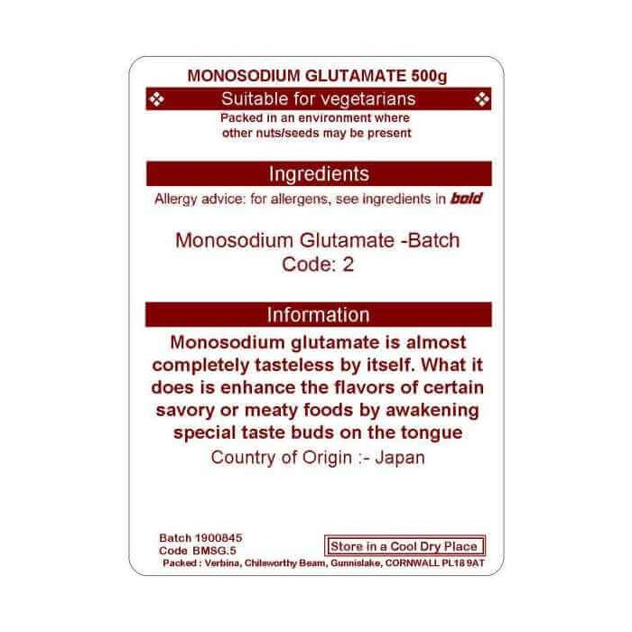 MONOSODIUM GLUTAMATE 500G