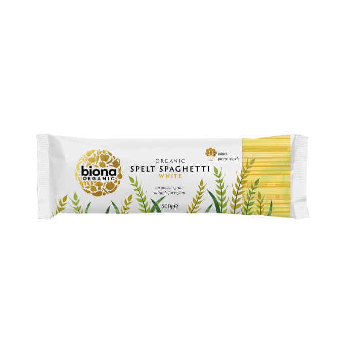 BIONA SPELT WHITE SPAGHETTI ORGANIC 500G X 1