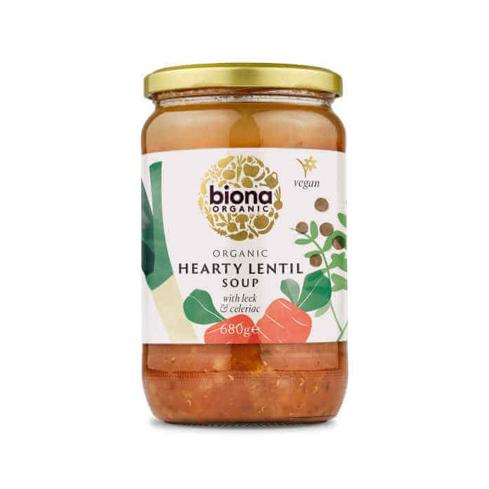 BIONA HEARTY LENTIL SOUP ORGANIC 1 X 680G