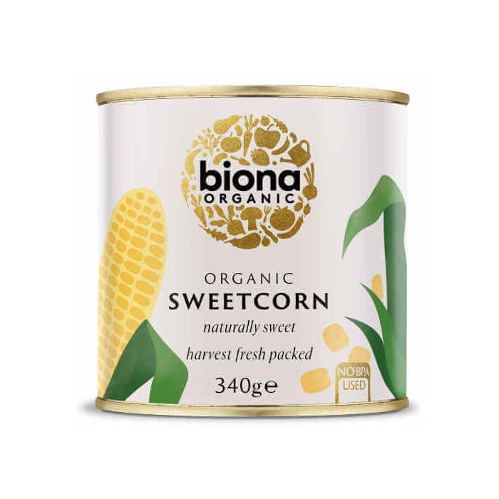 BIONA.ORG SWEETCORN 340G X 6