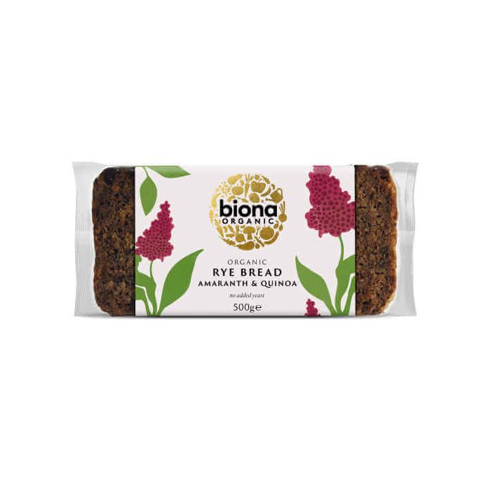 BIONA RYE AMARANTH/QUINOA BREAD ORGANIC 500G X 7