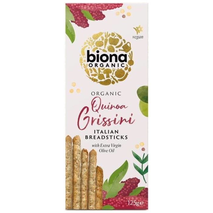 BIONA ORGANIC GRISSINI BREADSTICKS - QUINOA 125G X 12