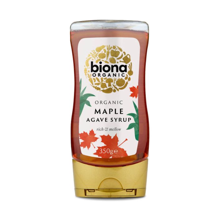BIONA MAPLE AGAVE SYRUP -SQUEEZY ORGANIC 350G X 6