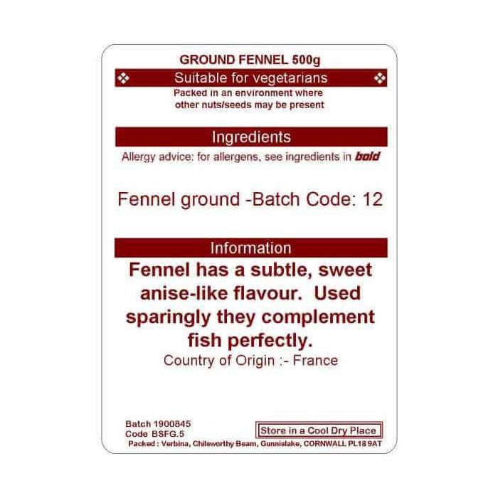 FENNEL GROUND 500G