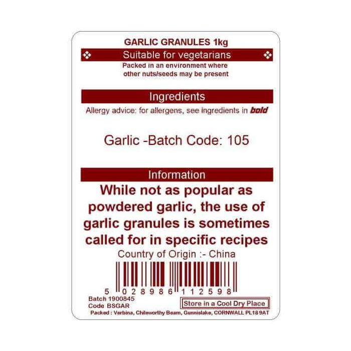 GARLIC GRANULES KG