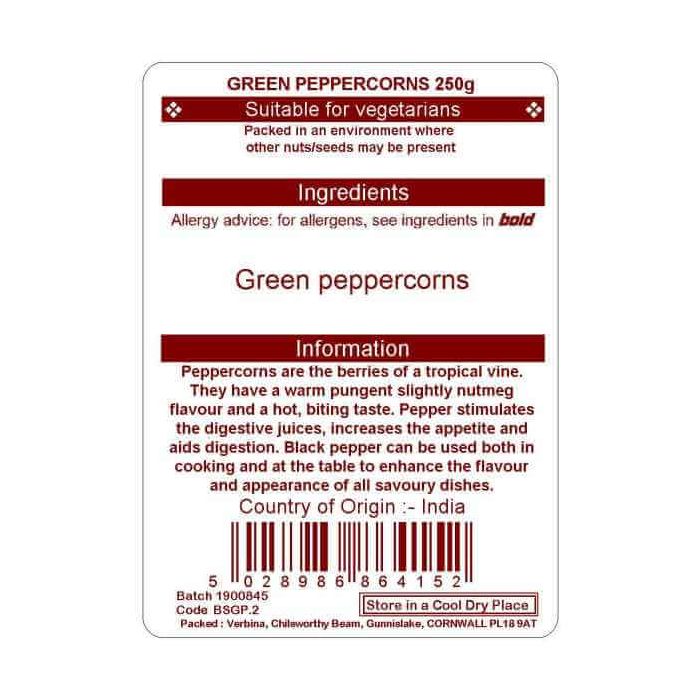 PEPPERCORNS GREEN 250G