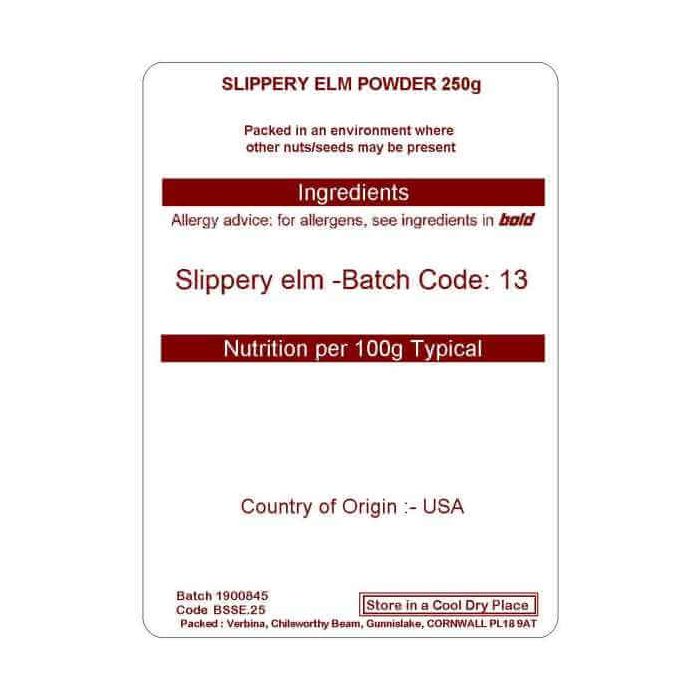 SLIPPERY ELM POWDER 250G