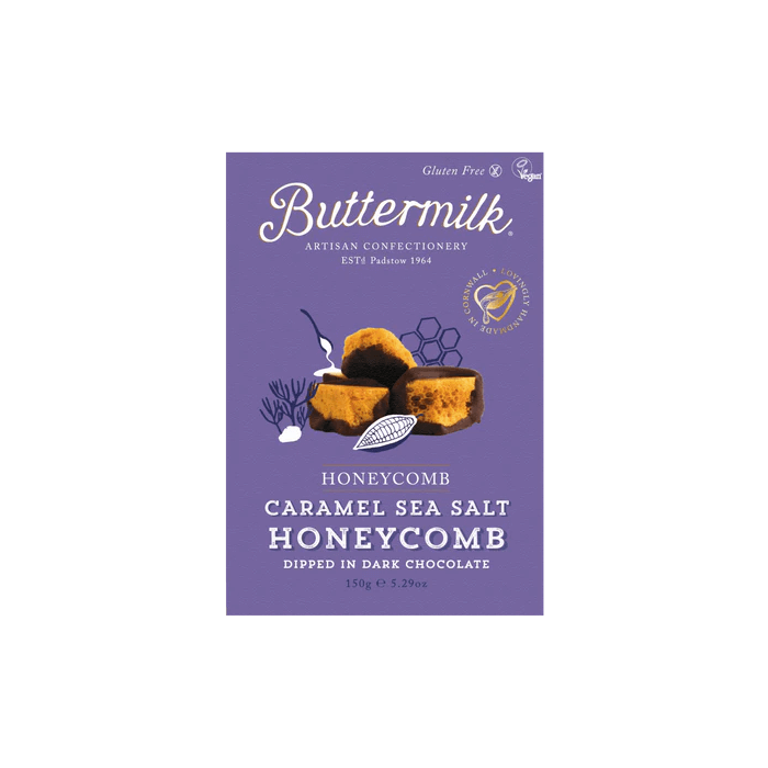 BUTTERMILK DARK CARAMEL SEA SALT HONEYCOMB 3 X 150G