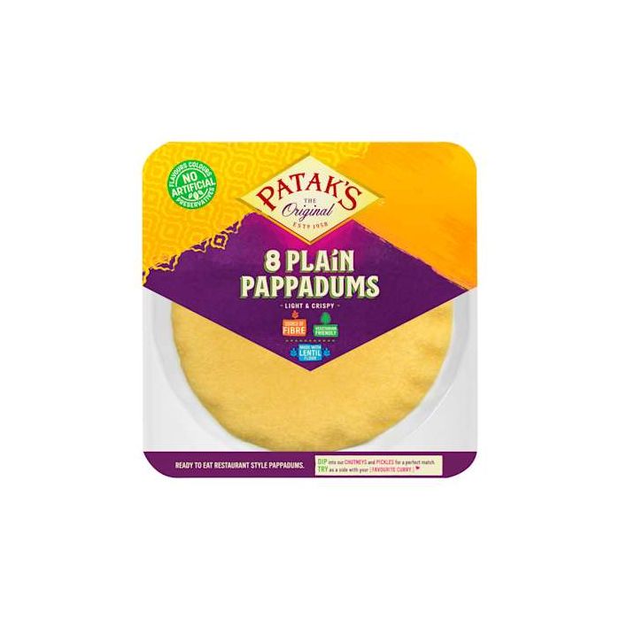 BD LARGE RTE PAPPADUMS 1 X 8 X 64G